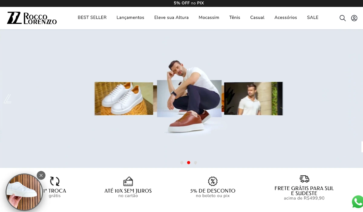 Rocco Lorenzzo — E-commerce Website Preview